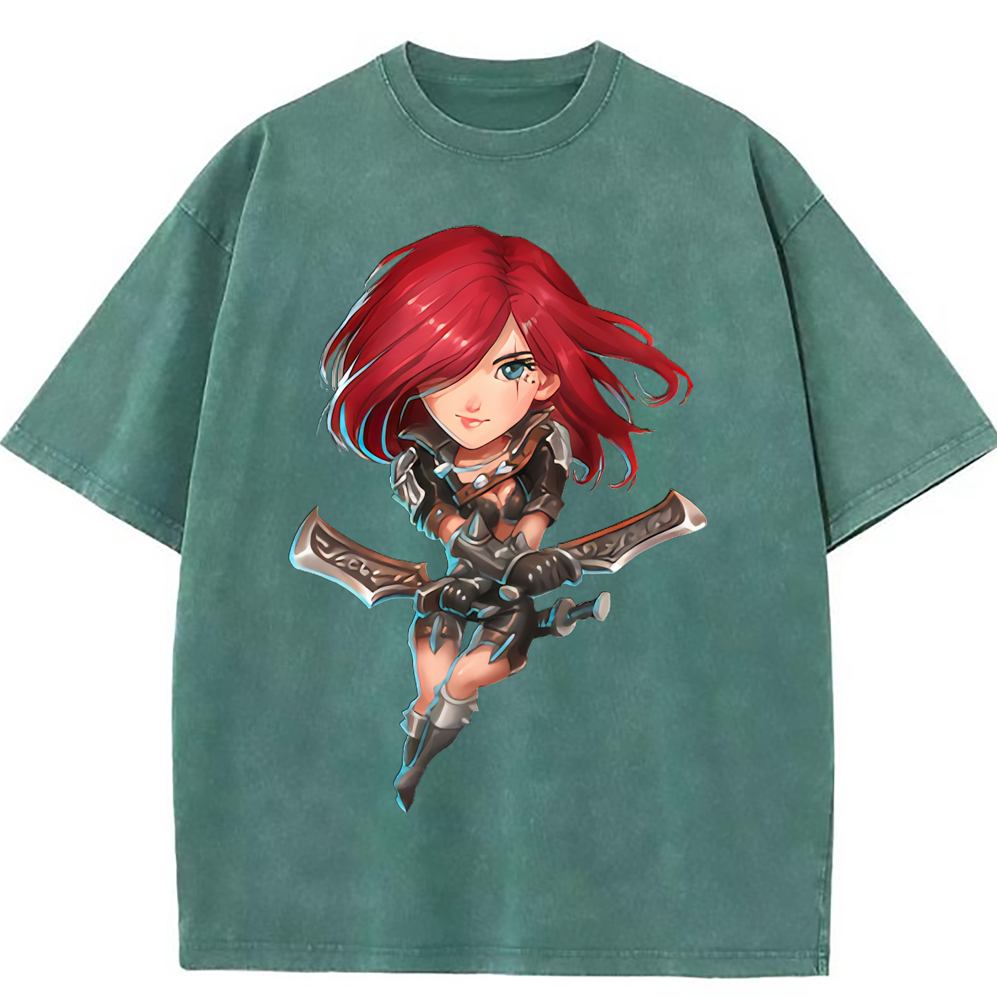 （画像用） リーグ・オブ・レジェンド League of Legends LOL 綿100% ヴィンテージ風 半袖Tシャツ（フロントプリント）